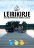 Leirikirje 2017 Nuorten leiri. LEIRIKESÄ RY Töölönkatu HELSINKI