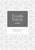Food& Events T AMPEREEN J ÄÄHALLI MENU RESTEL TAPAHTUMARAVINTOLAT