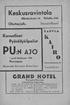 Keskusravintola. Nikolainkatu 14. Puhelin 244. GRAND HOTEL. Porvoo. Suositellaan. s Siistejä matkustajahuoneita ny- = kyaikaisine mukavuuksineen,