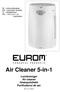 Air Cleaner 5-in-1 Luchtreiniger Air cleaner Ilmanpuhdistin Purificatorul de aer