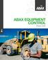 ABAX EQUIPMENT CONTROL. Tuote-esite