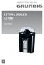 CITRUS JUICER CJ 7280 SUOMI