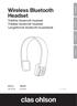 Wireless Bluetooth Headset Trådlöst bluetooth headset Trådløst bluetooth headset Langattomat bluetooth-kuulokkeet