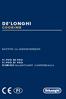 DE LONGHI COOKING KÄYTTÖ- JA ASENNUSOHJEET FI-PVG 30 PRO FI-PVG 31 PRO DOMINO KAASUTASOT LASIPOHJALLA