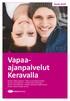 Vapaaajanpalvelut Keravalla. Kevät 2018