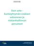 Yhtymähallitus Yhtymävaltuusto Siun sote - kuntayhtymän sisäisen valvonnan ja riskienhallinnan perusteet