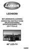 LED40DBI OPERATING INSTRUCTIONS BRUKSANVISNING BRUKSANVISNING FÖR 40 LED-TV