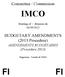 Committee / Commission IMCO. Meeting of / Réunion du 06/09/2012. BUDGETARY AMENDMENTS (2013 Procedure) AMENDEMENTS BUDGÉTAIRES (Procédure 2013)