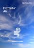 Filtralite Air. Filtralite Air PUHDASTA ILMAA. Tehokasta hajunpoistoa
