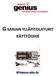 G-SARJAN YLLÄPITOLATURIT KÄYTTÖOHJE
