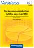 Korkeakouluopiskelijan tulot ja verotus 2018