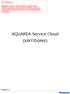 AQUAREA Service Cloud (KÄYTTÖOPAS)