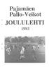 Pajamäen. Pallo-Veikot ~ JOULULEHTI