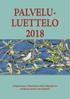 PALVELU- LUETTELO 2018