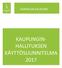 KARKKILAN KAUPUNKI KAUPUNGIN- HALLITUKSEN KÄYTTÖSUUNNITELMA 2017