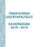 Vihdin kunnan liikuntapalvelut. Kausiohjelma