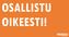 OSALLISTUVA ASUKAS = HYVINVOIVA ASUKAS = VETOVOIMAINEN KAUPUNKI = ELINVOIMAINEN KAUPUNKI