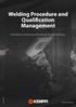 Welding Procedure and Qualification Management WELDEYE-HITSAUSHALLINTAJÄRJESTELMÄN MODUULI