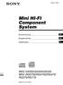 Mini HI-FI Component System