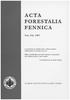A. v> X A. FORESTALIA FENNICA