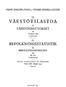 SUOMEN VIRALLINEN TILASTO FINLANDS OFFICIELLA STATISTIK VÄESTÖTILASTOA VÄESTÖNMUUTOKSET 109 VUONNA 1952 TAULUJA