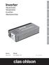 Inverter. Växelriktare Vekselretter Invertteri Wechselrichter INT-300W-12V Ver English. Svenska. Norsk. Suomi.