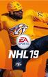 SISÄLTÖ JÄÄLLE PÄÄSEMINEN 3 OHJAUSKOMENNOT KOKONAISUUDESSAAN 4 UUTTA NHL 19 -PELISSÄ 14 PELIN PELAAMINEN 17 PELITILAT 19 TARVITSETKO APUA?