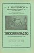 TUKKUHINNASTO OY. J. RUDBÄCK KOKKOLA SÄHKÖLIIKE POLKUPYÖRÄNOSISTA Y.M. POLKUPYÖRÄ-, URHEILU-JA