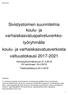 Sivistystoimen suunnitelma koulu- ja varhaiskasvatuspalveluverkko- työryhmälle koulu- ja varhaiskasvatusverkosta valtuustokausi