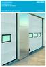 Tuotetiedote Lamellinosto-ovi ASSA ABLOY OH1042P. ASSA ABLOY Entrance Systems