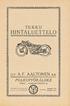 TUKKU HINTALUETTELO. o.y. A.F. AALTONEN a.b. POLKUPYÖRÄLIIKE TURKU.. HUMALISTONKATU SÄHKÖ OSOITE AALTOYHTIÖ. Puhelimet; Konltori 1437