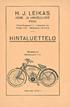 H.J. LEIKAS HINTALUETTELO PORI KONE- JA URHEILULIIKE. Motobecane Moottoripyörä 2 hv. Puhelin Sähköosoite: LEI KAS.