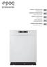 EDW60W16N. Installation / Instruction Manual Dishwasher. Installasjons-/Instruksjonsmanual Oppvaskmaskin. Installation-/Instruktionsbok Diskmaskin