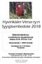 Hyvinkään Verso ry:n Syysjäsentiedote 2018