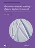 Depar tment of Electronics and Nanoengineering Microwave remote sensing o f snow and environment Matias Takala D O C TO R A L DISSERTATIONS