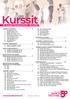Kurssit. 50. Kuopio Tanssii ja Soi