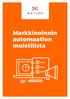 Markkinoinnin automaation muistilista