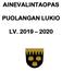 AINEVALINTAOPAS PUOLANGAN LUKIO LV