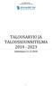 Järvenpään kaupunki TALOUSSUUNNITELMA TALOUSARVIO JA TALOUSSUUNNITELMA