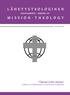 l ähetysteologinen aikakauskirja - journal of mission-theology