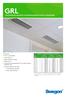 GRL. Suorakaiteenmuotoinen seinä/kattosäleikkö poisto-/siirtoilmalle LYHYESTI
