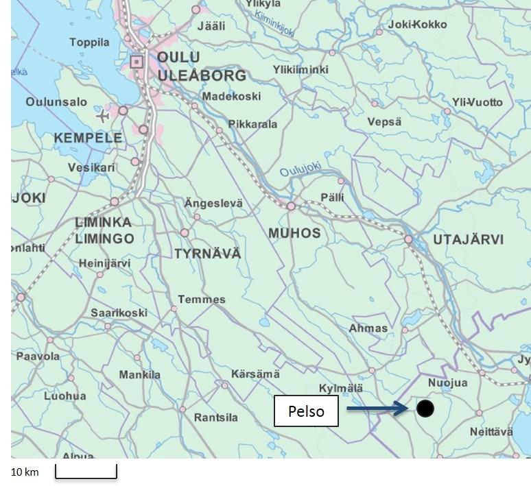 31 4 MATERIALS AND METHODS 4.1 Study site description The study site was located in Northern Finland in the Pelso village that belongs to the municipality of Vaala (Figure 6).