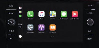 Polossa voit silti edelleen käyttää puhelintasi yhdistämällä sen Infotainment-järjestelmään Apple CarPlay -toiminnon kautta.