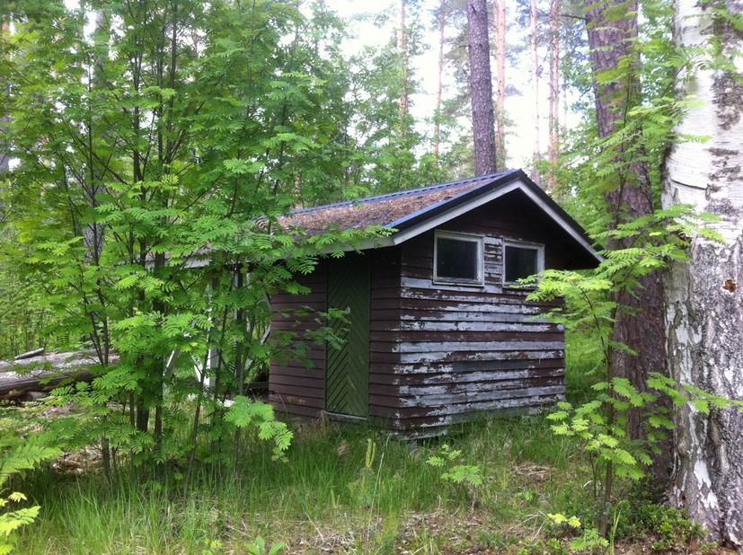 Matalaperustus betonia. Puurunkoisissa väliseinissä panelointi. Vesikate peltiä.