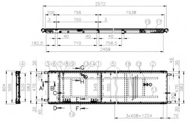 (1) Combi-Mirror WISA-lastulevy 10x545 mukainen Z-9.1-430 BFU 100-G (rakennusvaneriviilu) (2) Combi-Mirror WISA-lastulevy 10x555 mukainen Z-9.