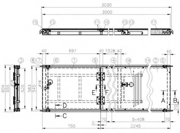 (1) Combi-Mirror WISA-lastulevy 10x545 mukainen Z-9.1-430 BFU 100-G (rakennusvaneriviilu) (2) Combi-Mirror WISA-lastulevy 10x555 mukainen Z-9.