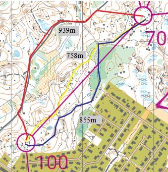 Viimeiselle rastille 3, 7 ja 10km Punaisella ja keltaisella ei ole suutia eroja.
