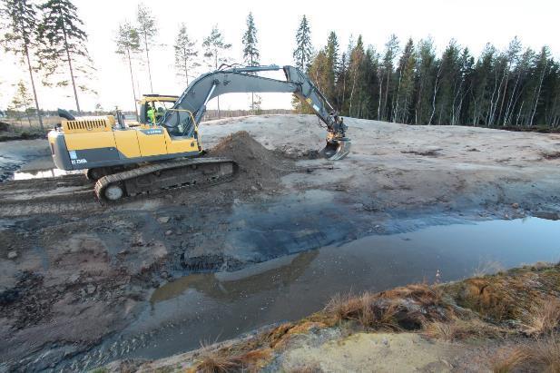 Laskeutussyvänteen reunoista voi varmistaa, esiintyykö kohteella