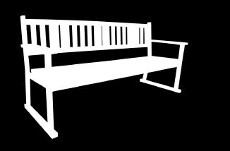Jussi ja Johanna Jussi-penkki Jussi-tuoli 670 1870 900 28 x 95 mm, painekyllästetty,