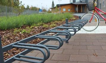 Pyörätelineet Line-pyöräteline Simple-runkolukittava pyöräteline